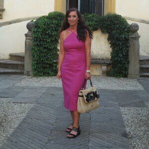 L'Atelier Pink Midi dress